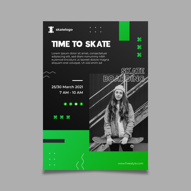 Poster sportivo sfumato