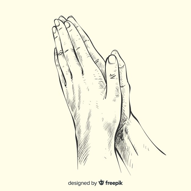Pregando, mani, fondo