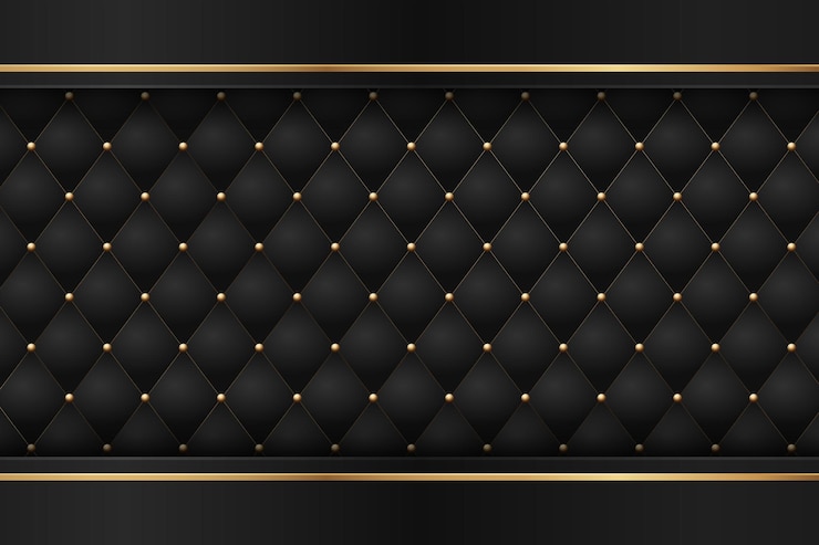 Vettore gratuito premium nero con elementi geometrici dorati scuri di lusso