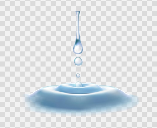 Primo piano della pioggia battente della goccia d'acqua
