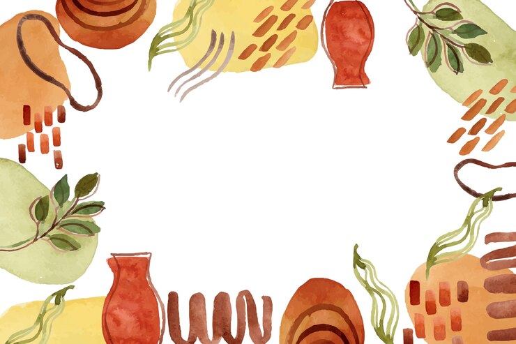 Vettore gratuito priorità bassa astratta di doodle dell'acquerello