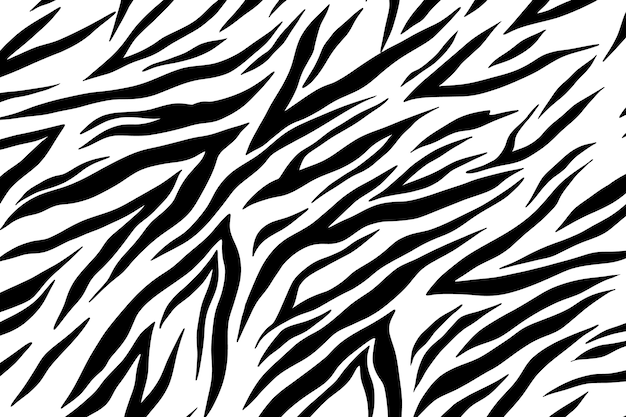 Priorità bassa del modello di stampa zebra disegnata a mano