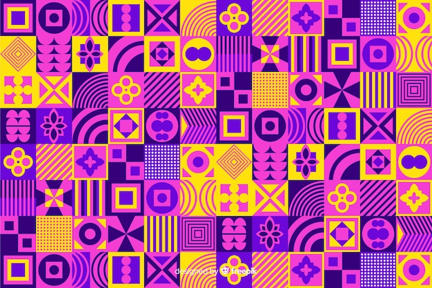 Priorità bassa del mosaico di forma geometrica colorata