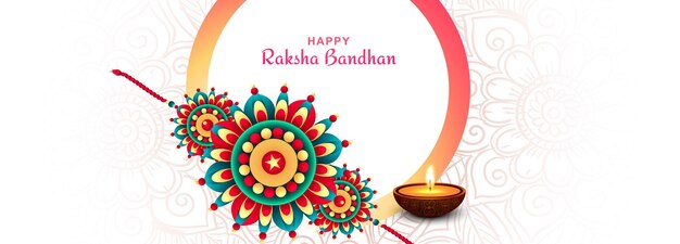 Priorità bassa dell'insegna della carta di celebrazione del festival di Raksha bandhan