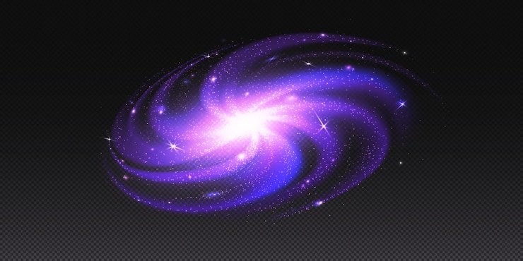 Vettore gratuito priorità bassa della stella della galassia di vettore trasparente della nebulosa