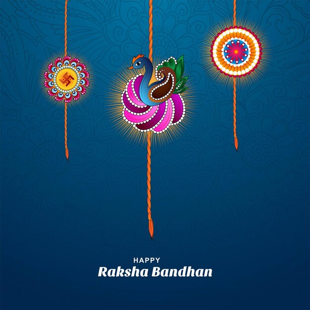 Priorità bassa di celebrazione della cartolina d'auguri del festival di Raksha bandhan