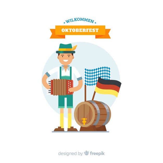 Priorità bassa di concetto di Oktoberfest con tirol classico