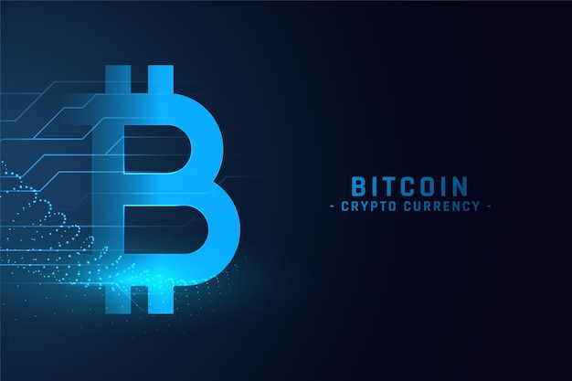 Priorità bassa di concetto di tecnologia bitcoin digitale