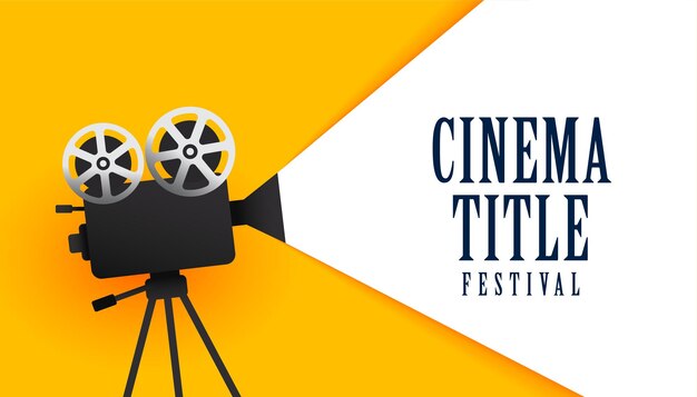 Priorità bassa di disegno del manifesto del festival cinematografico del cinema