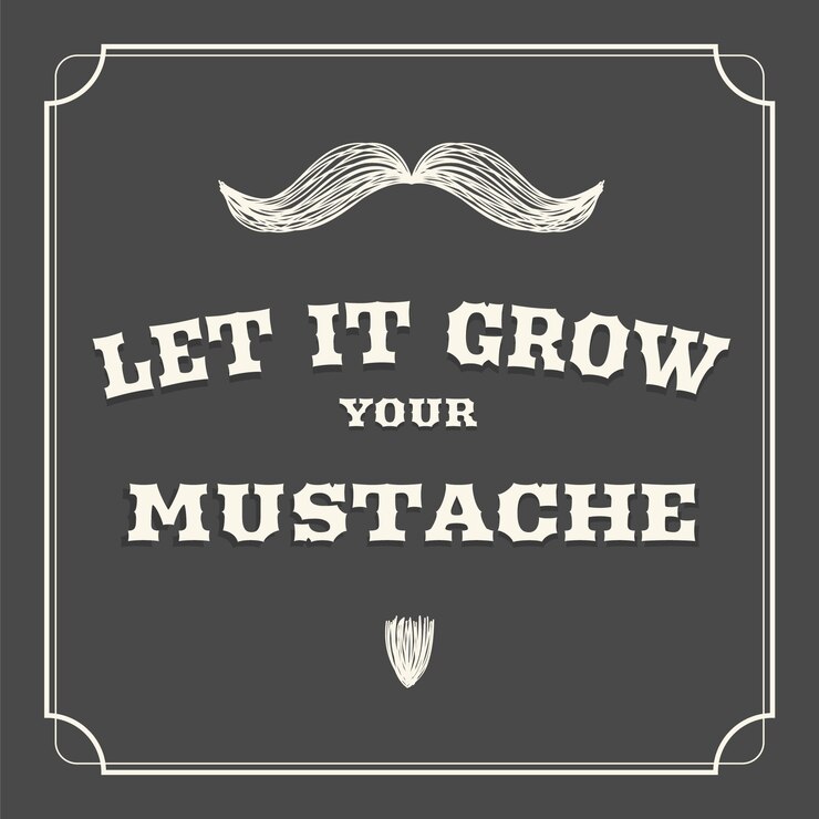 Vettore gratuito priorità bassa di disegno di movember con i baffi