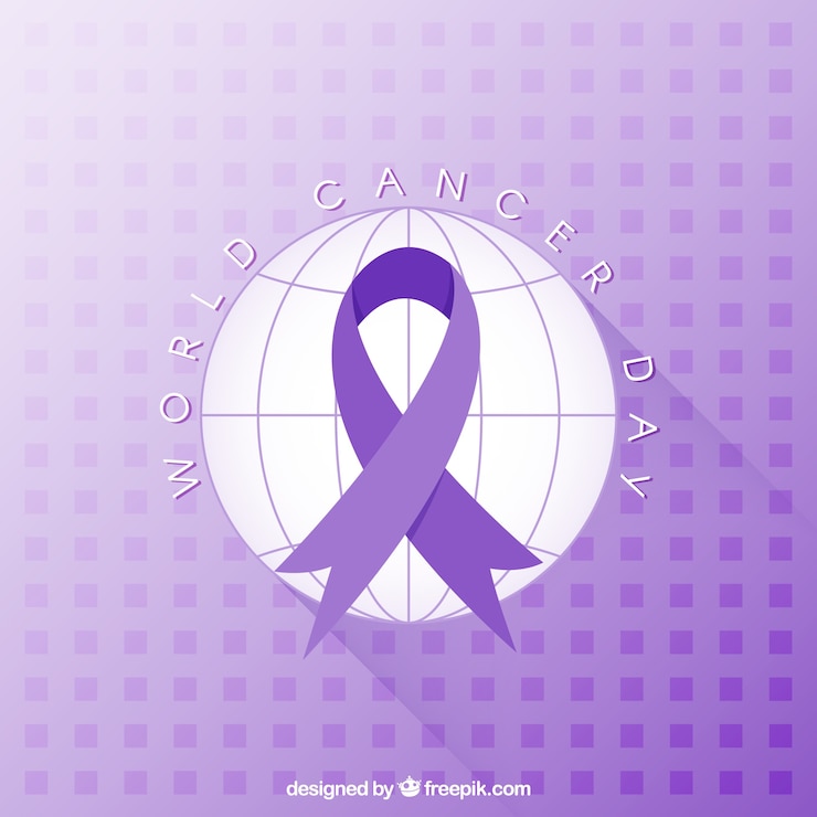 Vettore gratuito priorità bassa di giorno del cancro del mondo moderno