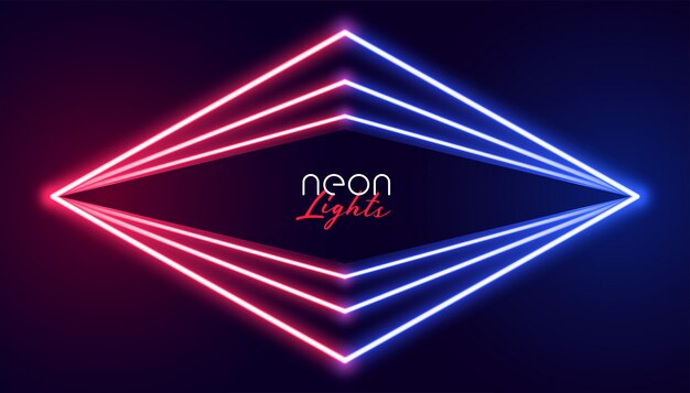 Priorità bassa geometrica astratta delle luci al neon
