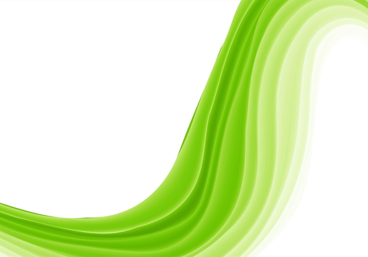 Vettore gratuito priorità bassa moderna dell'onda verde che scorre