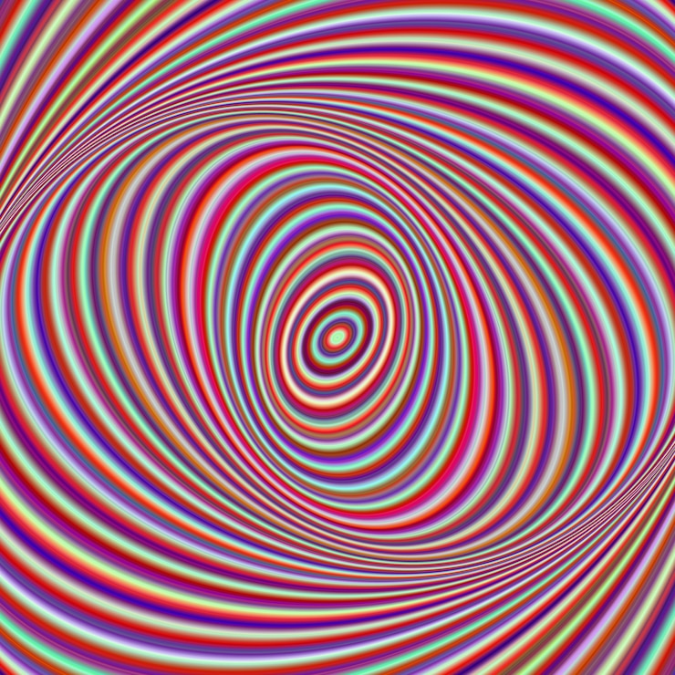 Vettore gratuito priorità bassa spirale multicolore
