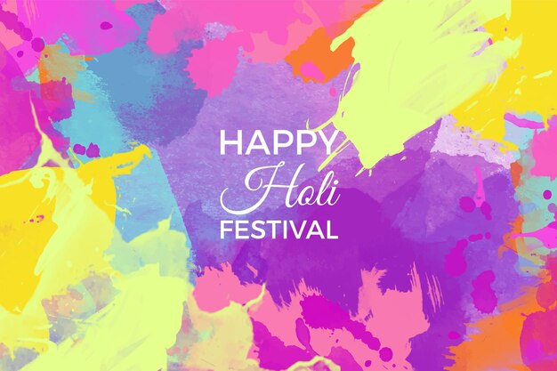 Priorità bassa variopinta di festival di holi dell'acquerello