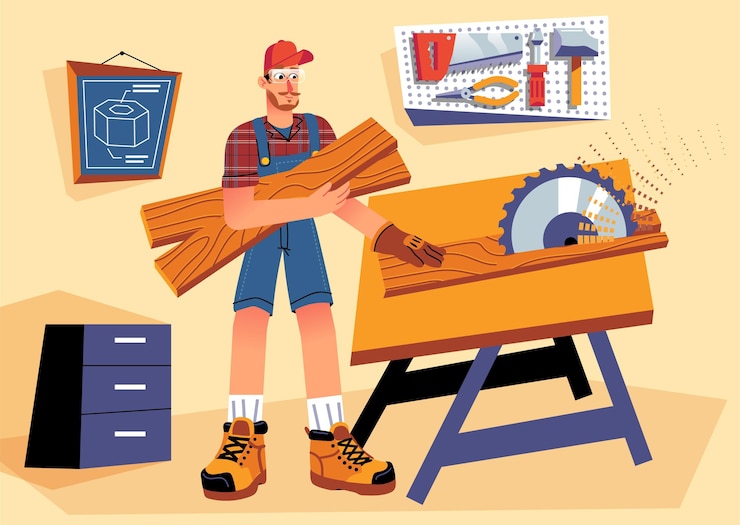 Vettore gratuito professioni domestiche e ristrutturazioni