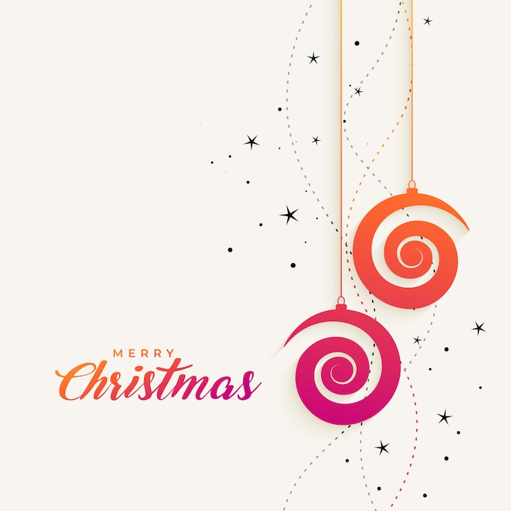 Vettore gratuito progettazione creativa del fondo di buon natale