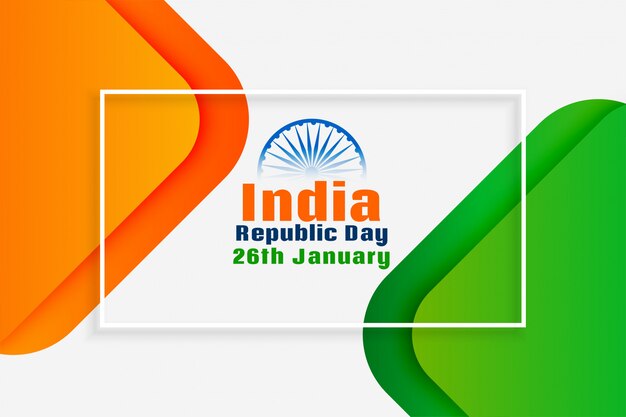 Progettazione creativa di festa della Repubblica nazionale indiana