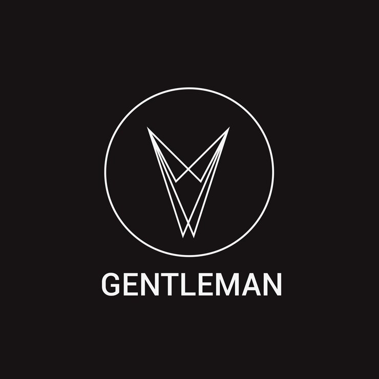 Vettore gratuito progettazione dei modelli di vettore di logo del negozio del gentiluomo.