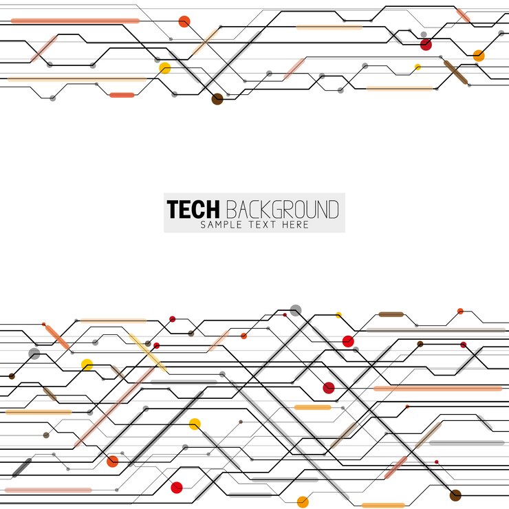 Vettore gratuito progettazione del background tecnologico