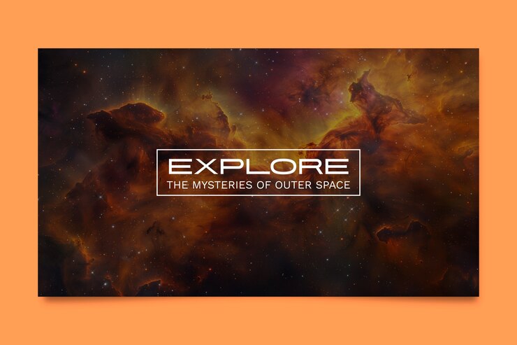 Vettore gratuito progettazione del banner di galaxy youtube