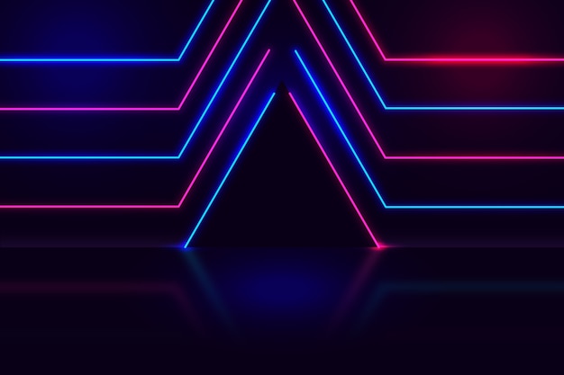Progettazione del fondo delle luci al neon