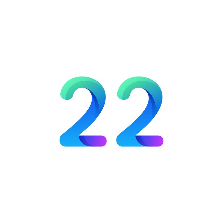 Vettore gratuito progettazione del logo del numero di gradiente vettoriale