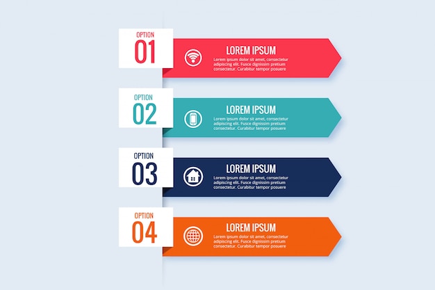 Progettazione del modello dell'insegna di affari di Infographic