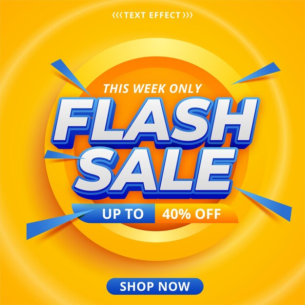 Progettazione del modello di banner di vendita flash
