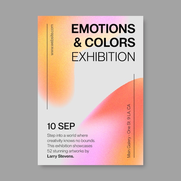 Progettazione del modello di poster d'arte