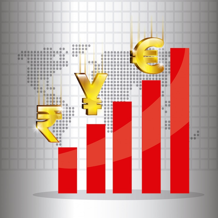 Vettore gratuito progettazione dell'economia globale.