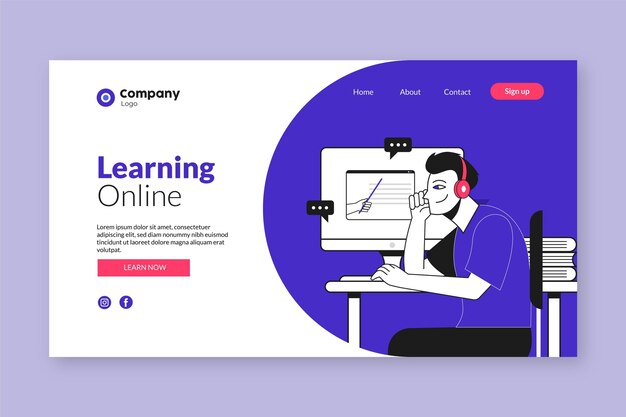 Progettazione della pagina di destinazione dell'apprendimento online