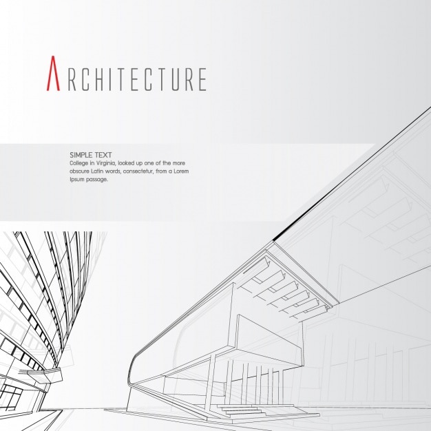 Vettore gratuito progettazione di sfondo architettonico