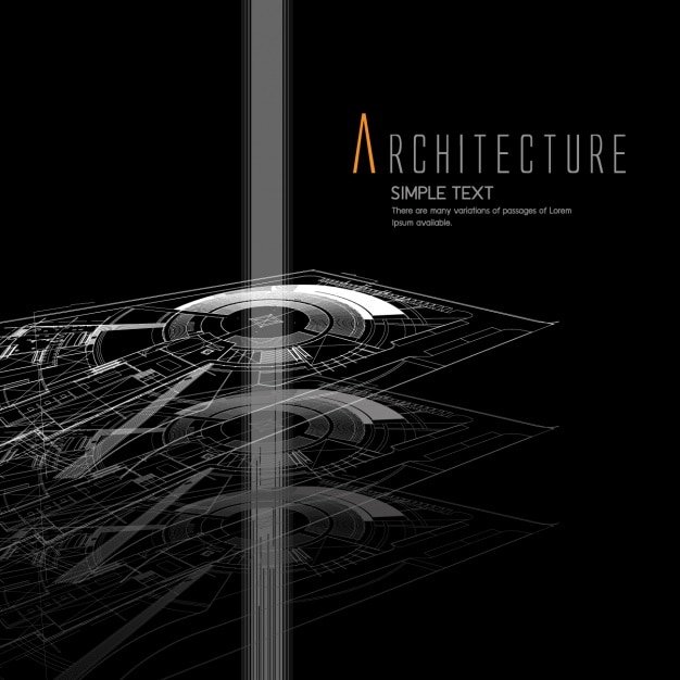 Vettore gratuito progettazione di sfondo architettonico