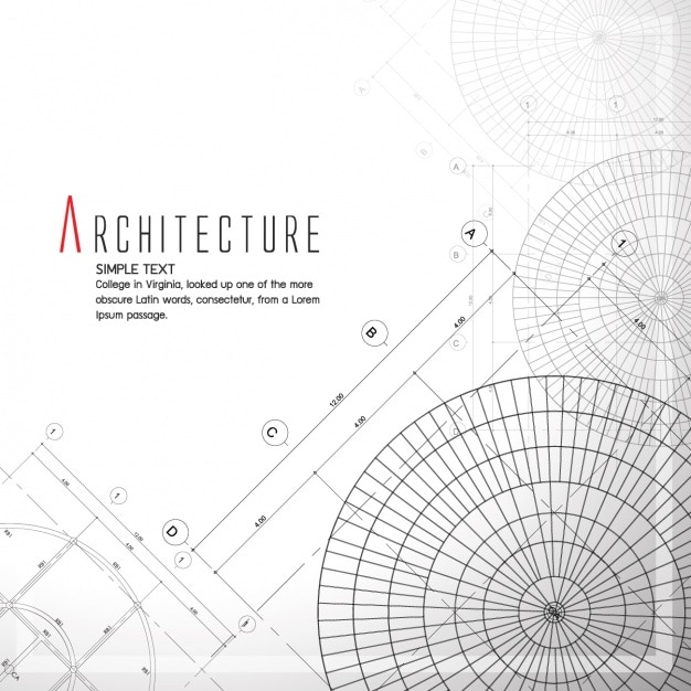 Vettore gratuito progettazione di sfondo architettonico