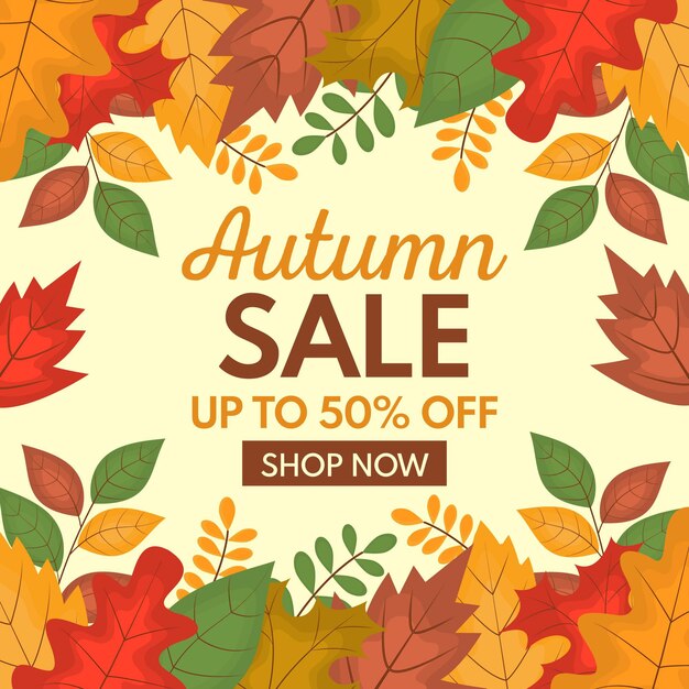 Progettazione di vendita autunnale