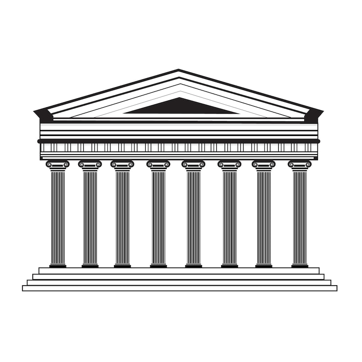 Vettore gratuito progettazione facciata partenone