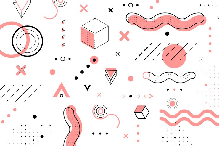 Vettore gratuito progettazione grafica sfondo geometrico