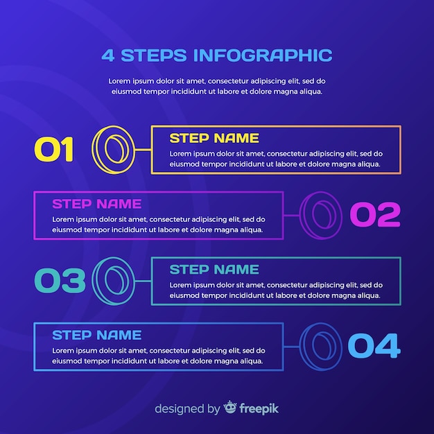 Progettazione piana del modello di punti di Infographic