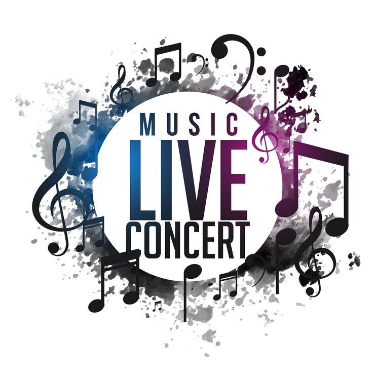 Vettore gratuito progettazione poster poster di concerti live grunge musica astratta