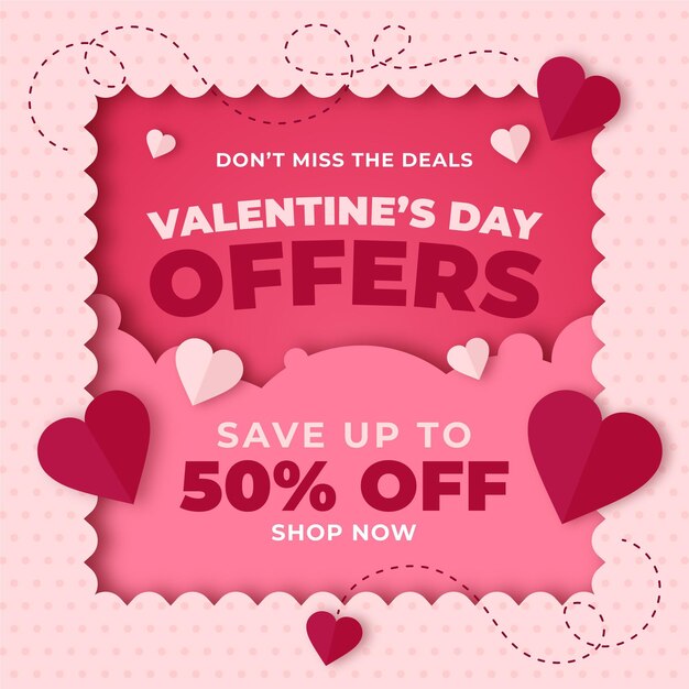 Promo di vendita di San Valentino