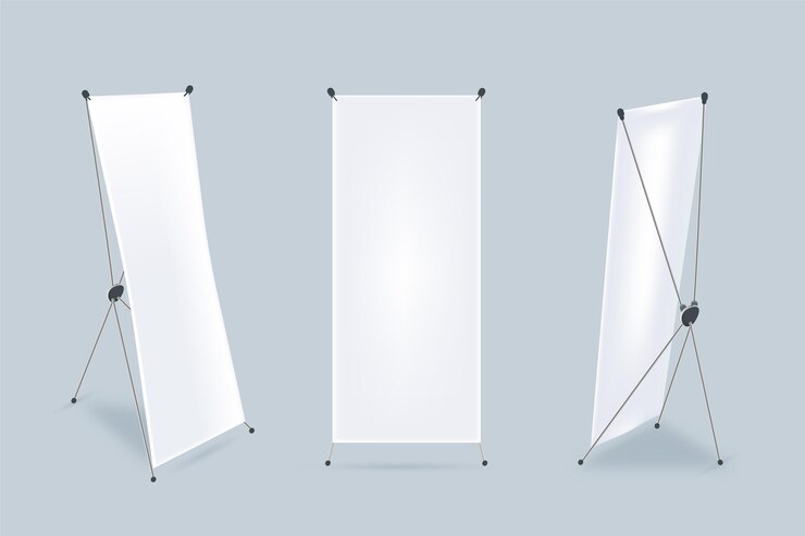 Vettore gratuito raccolta di banner x stand