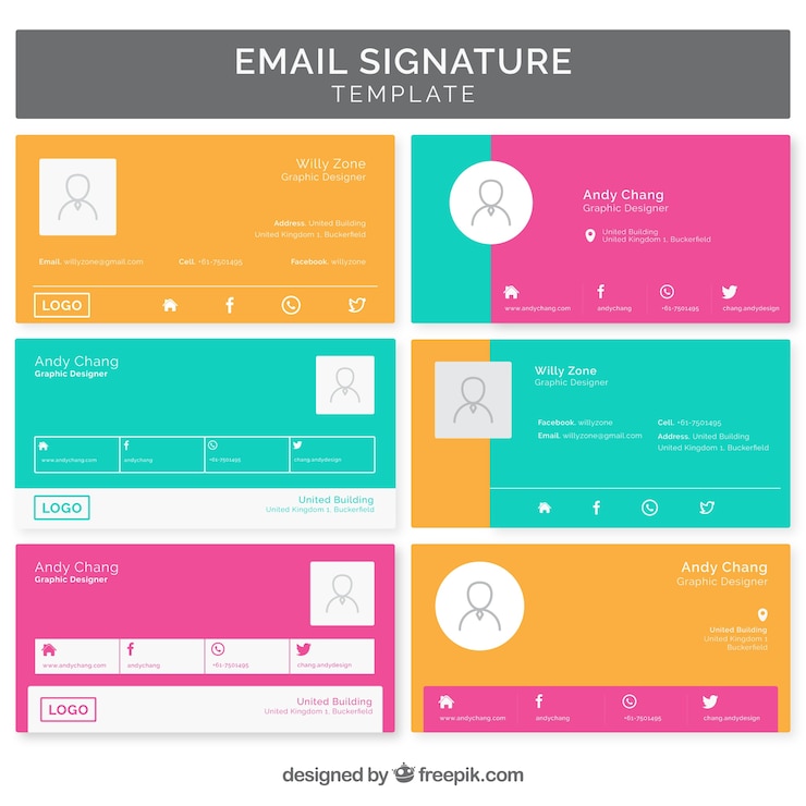 Vettore gratuito raccolta di firme e-mail in stile piatto