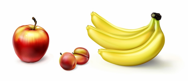 Vettore gratuito raccolta di frutta realistica