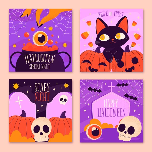 Raccolta di post di instagram di halloween