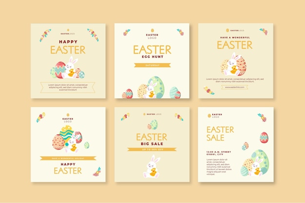 Raccolta di post di instagram di Pasqua