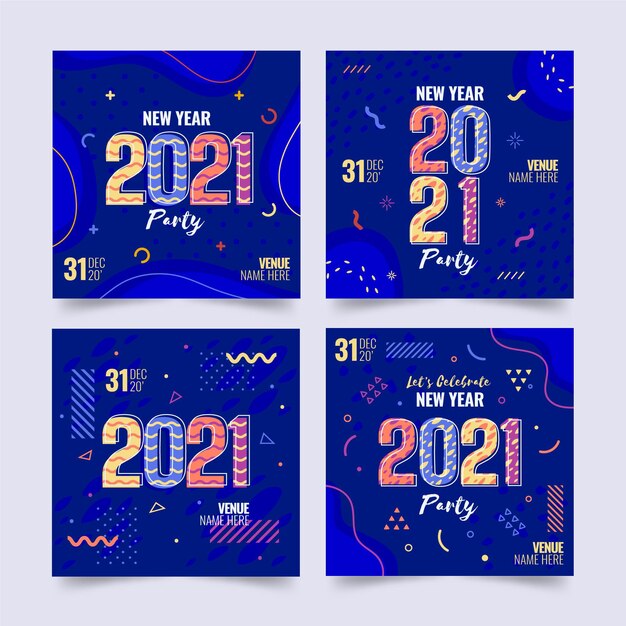 Raccolta di post instagram festa di capodanno 2021