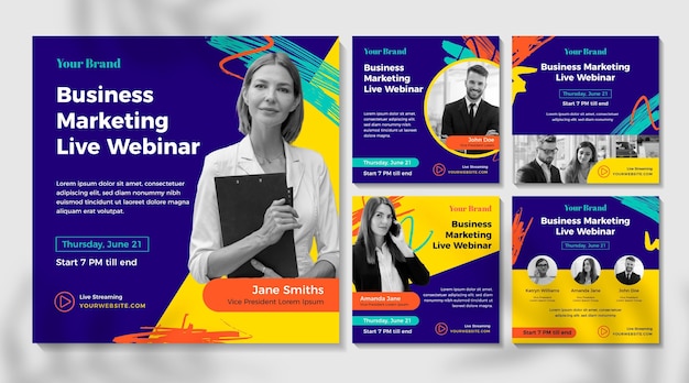 Raccolta di post instagram webinar