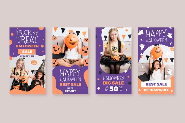 Raccolta di storie di instagram di Halloween