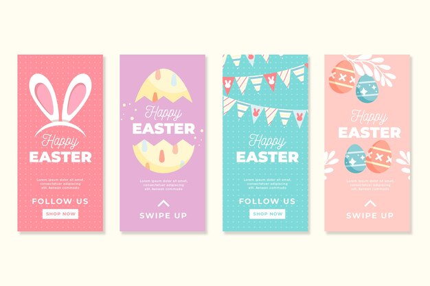 Raccolta di storie instagram del giorno di Pasqua